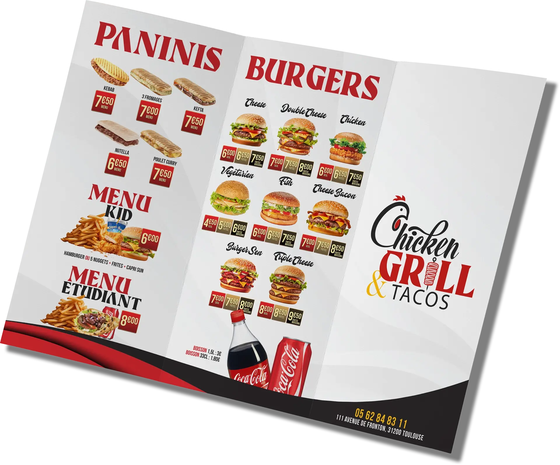 Menu Fast Food Chicken Grill by BYG Communication